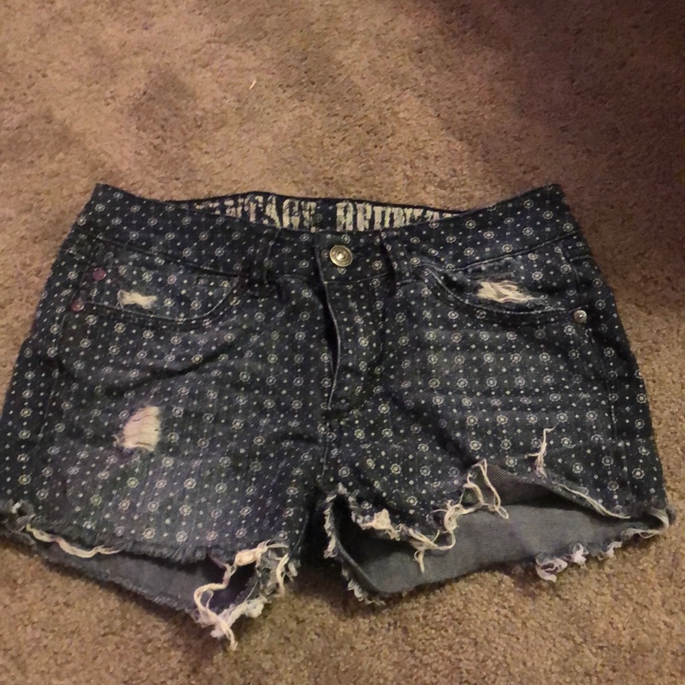 Distressed Jean Shorts